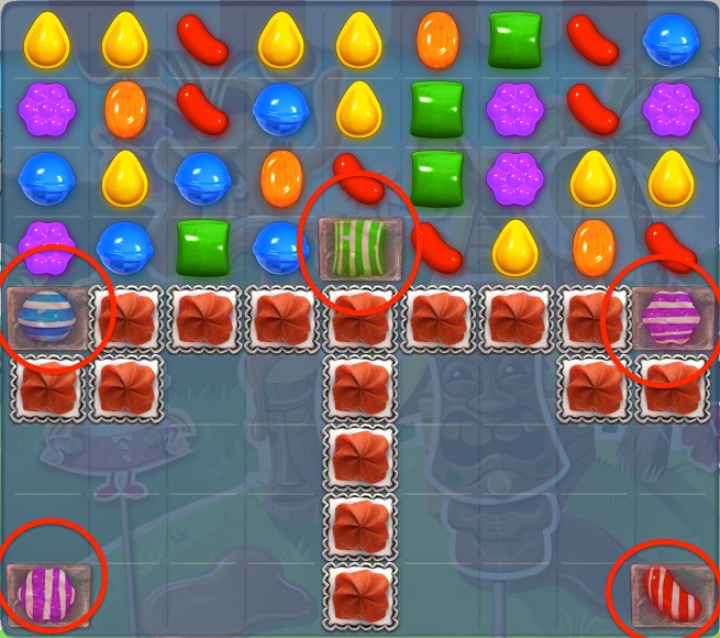 Candy Crush Level 186 tip