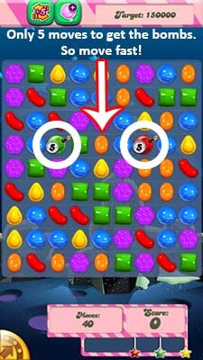 Candy Crush Level 110 tip