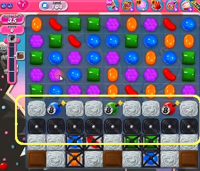 Candy Crush Level 104 tip