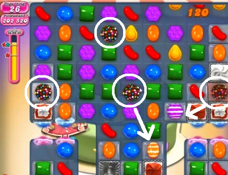 Candy Crush Level 201 tip