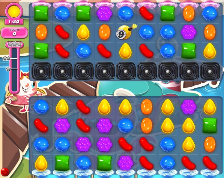 candy crush level 134 cheats
