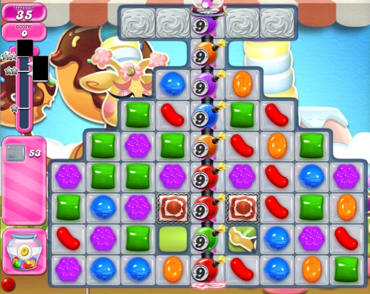 candy crush level 539 cheats