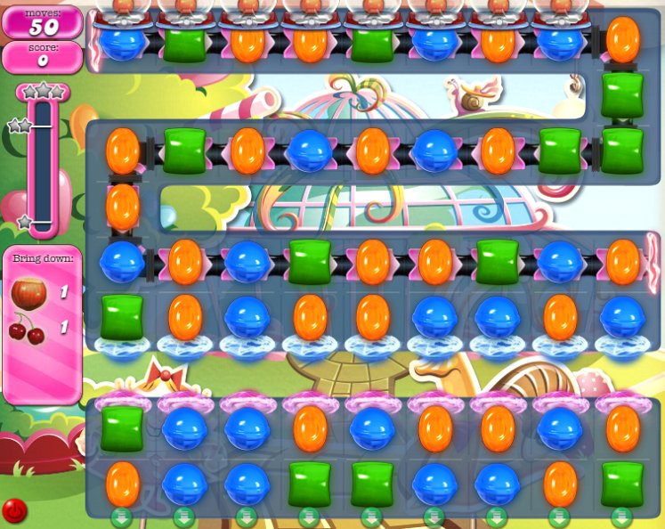 candy crush level 587 cheats