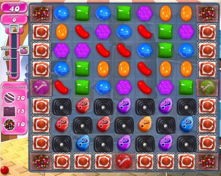candy crush level 821 cheats