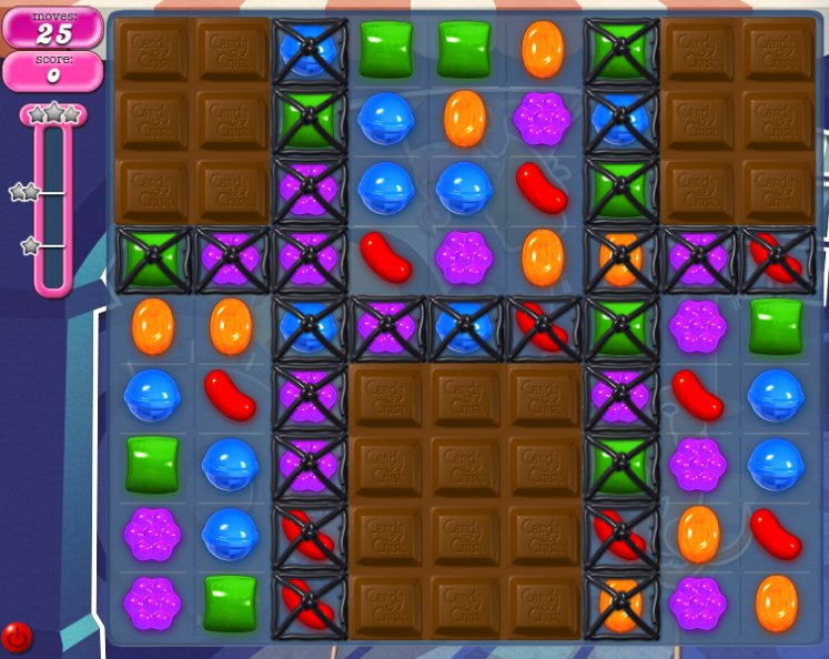 candy crush level 831 cheats