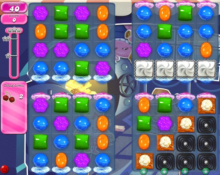 candy crush level 832 cheats